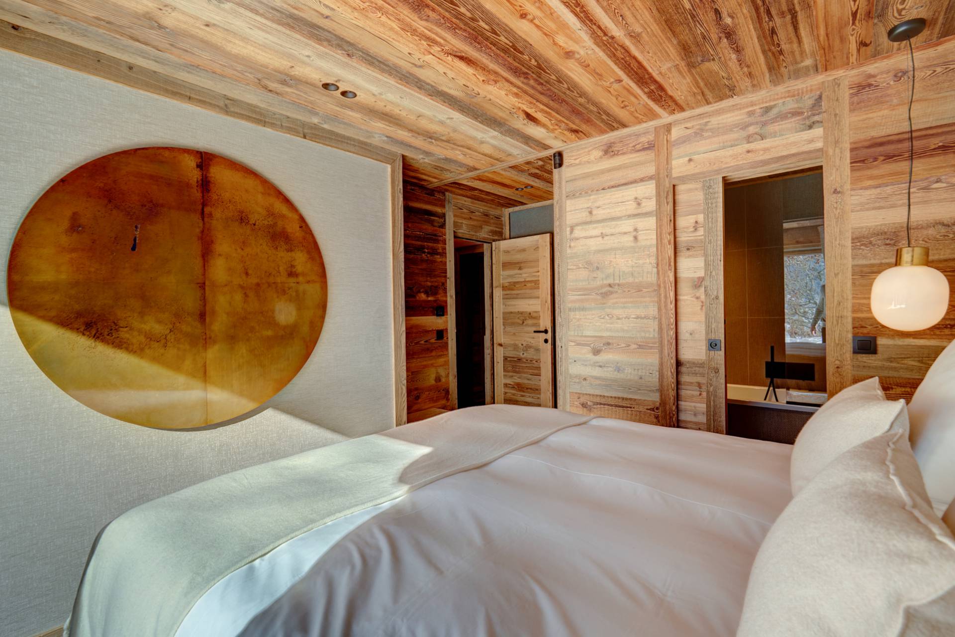 La salle de bain marron